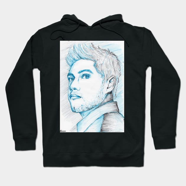 Niall Horan (ball pen drawing) Hoodie by designr-shop